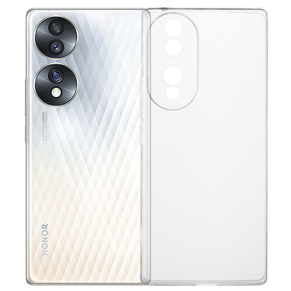 Crystal Clear TPU Case for Honor 70 5G, Drop-proof Anti-scratch Phone Protective Cover-1