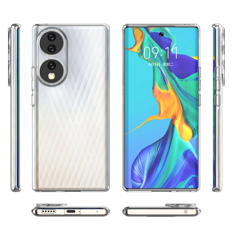 Crystal Clear TPU Case for Honor 70 5G, Drop-proof Anti-scratch Phone Protective Cover-8