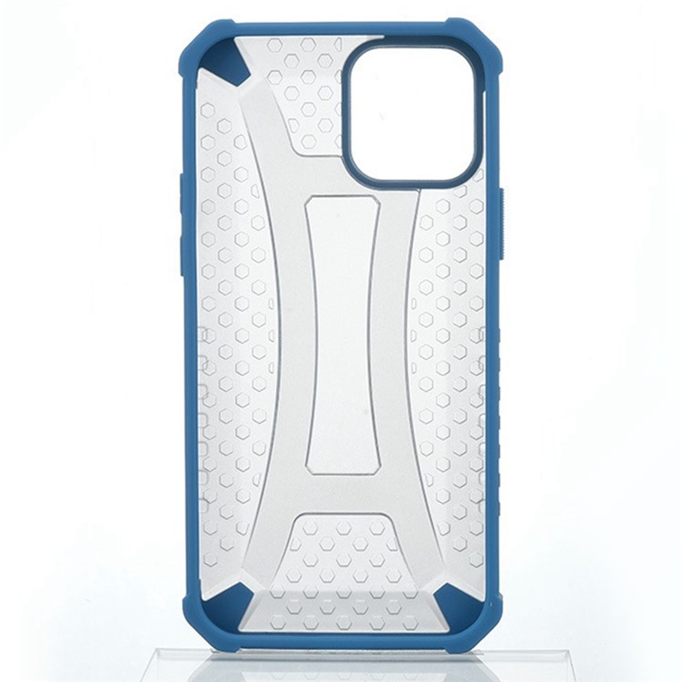 Armour PC + TPU Hybrid Cover for iPhone 13 Pro Max 6.7 inch, Airbag Corner Drop-proof Protective Phone Case - Dark Blue-3