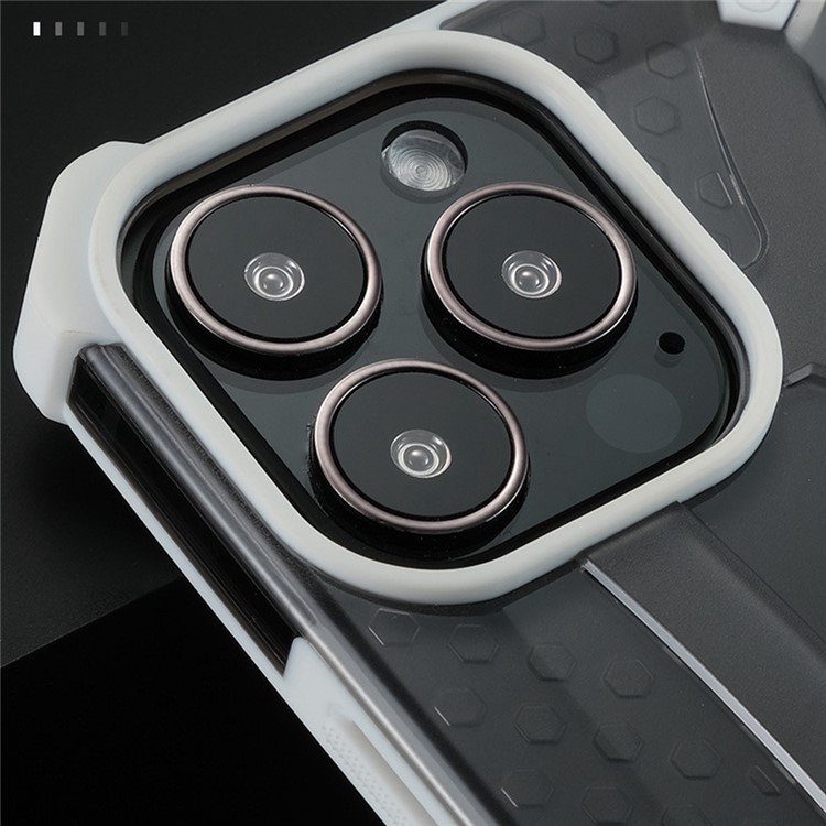 Armour PC + TPU Hybrid Cover for iPhone 13 Pro Max 6.7 inch, Airbag Corner Drop-proof Protective Phone Case - Dark Blue-6