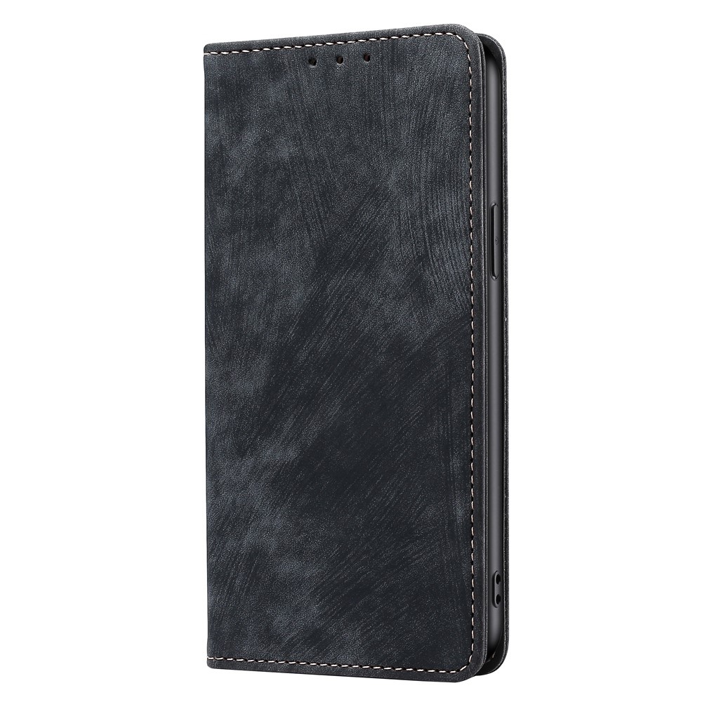 Phone Wallet Case For Oppo Reno8 5G (Global Version), Anti-drop PU Leather Magnetic Flip Cover Stand RFID Blocking Full Protection Phone Shell - Black-8