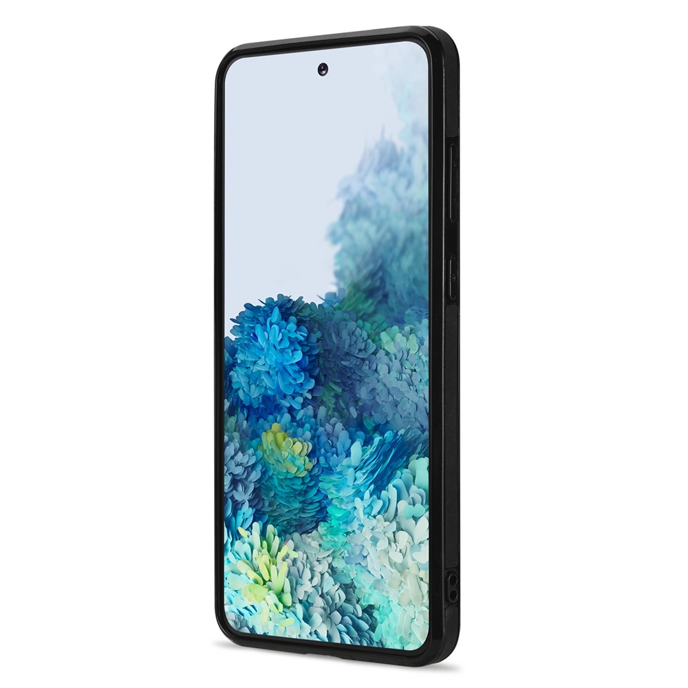 N.BEKUS Anti-fall Phone Case For Samsung Galaxy S20 FE / S20 FE 5G / S20 FE 2022 / S20 Lite, Vertical Card Holder Kickstand PU Leather+TPU RFID Blocking Phone Cover - Black-8