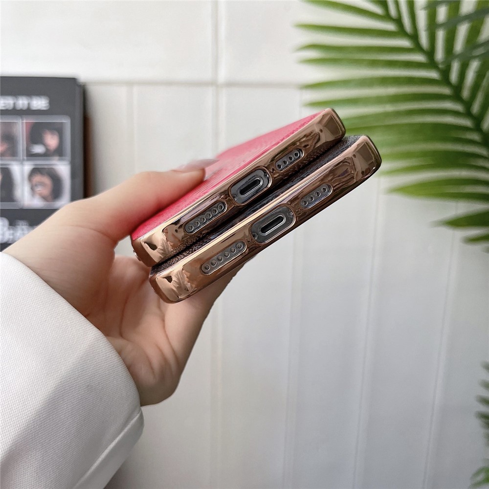 For iPhone 14 6.1 inch Crocodile Texture Phone Shell Genuine Leather+PC+TPU Non-slip Drop Protection Phone Cover - Black-2