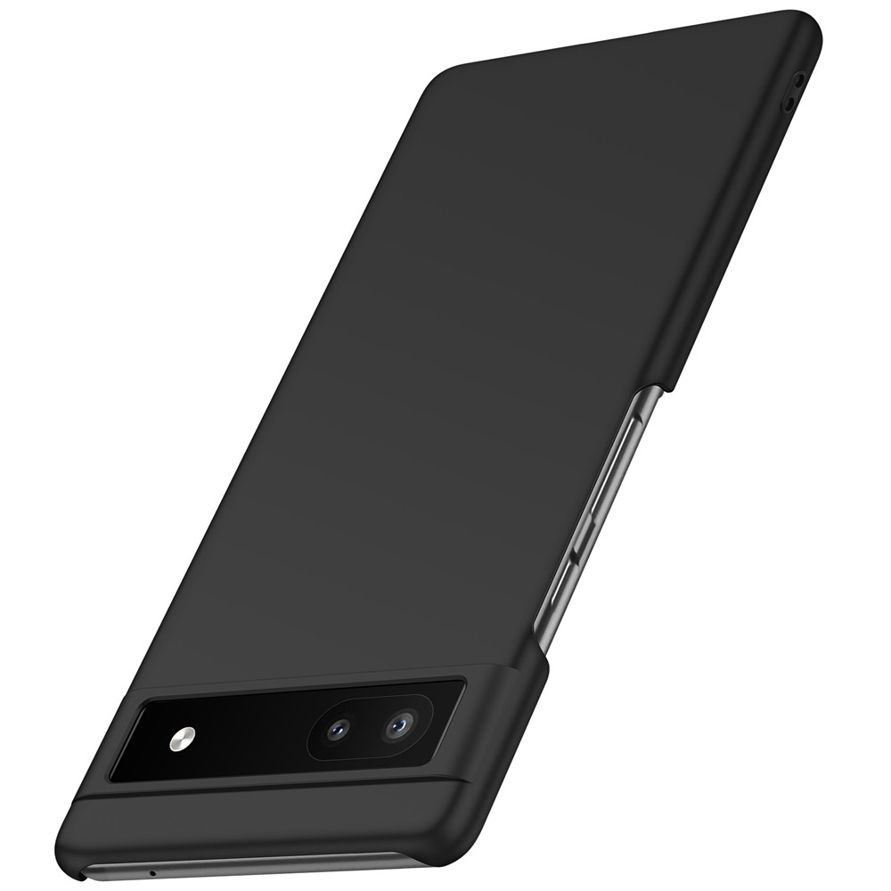 For Google Pixel 6a Anti-fingerprint Phone Case Hard PC Cell Phone Cover - Black-3