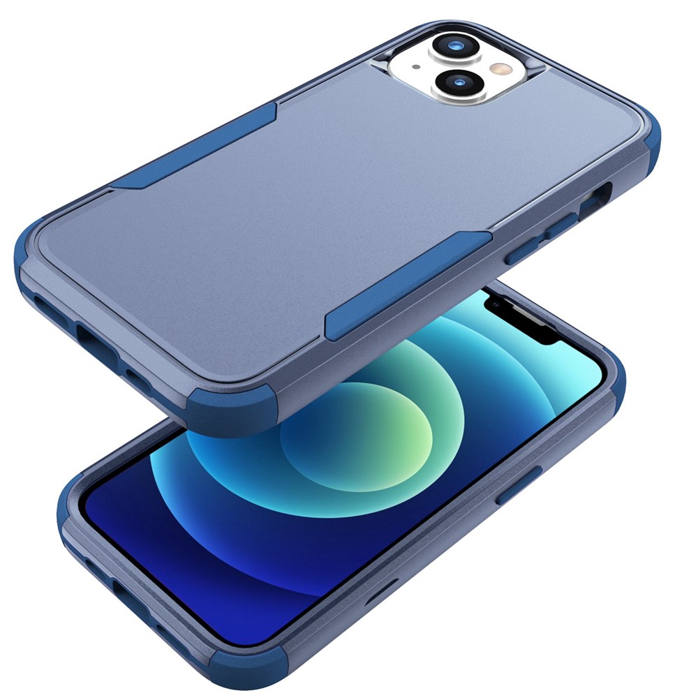 For iPhone 14 Max 6.7 inch Commuter Series 3-in-1 TPU + PC Phone Drop-proof Case Anti-scratch Back Cover - Blue-2