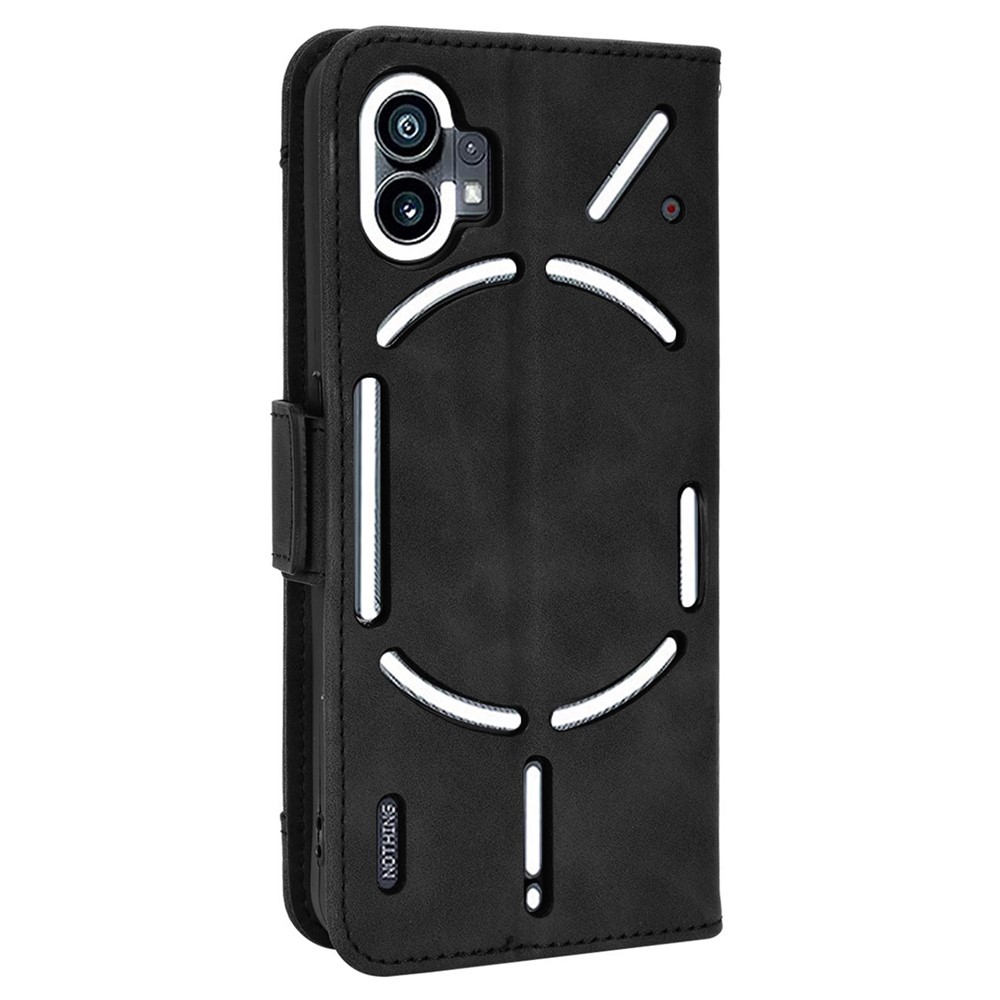 Phone Case for Nothing phone (1) 5G, PU Leather Multiple Card Slots Wallet Feature Full Body Protection Cover with Stand - Black-7