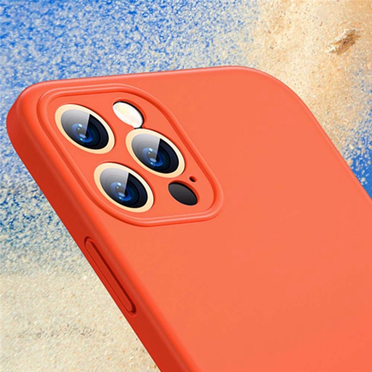 YOOBAO Protective Case for iPhone 13 Pro 6.1 inch Slim Silicone Cover Shockproof Phone Case - Orange-2