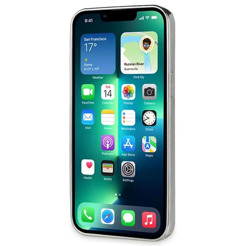 For iPhone 14 Max 6.7 inch Hand Strap Kickstand Phone Drop-proof Case Electroplating Crocodile Texture PU Leather Splicing PC+Metal Cover - Green / Silver-2