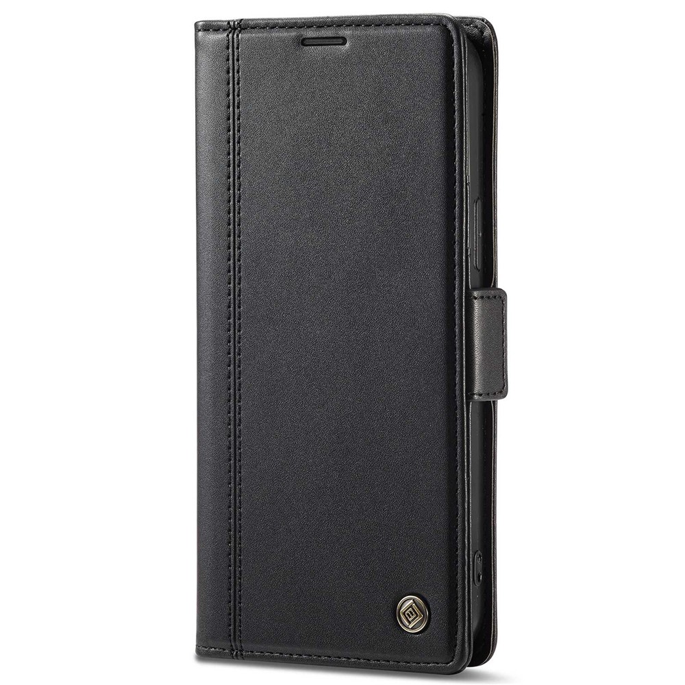 LC.IMEEKE for iPhone 14 Pro Max 6.7 inch PU Leather Phone Stand Cover Double Magnetic Clasps Drop-proof Case with Wallet - Black-10