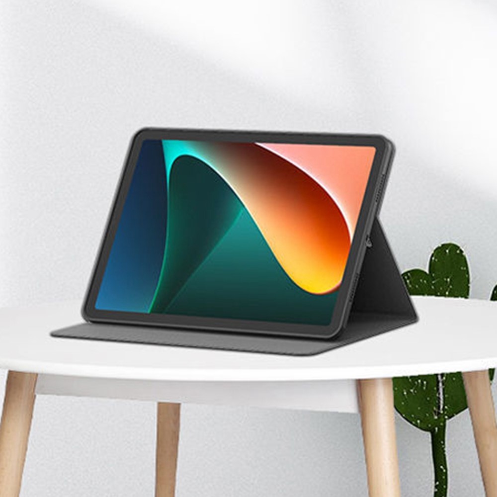 YOOBAO Q05D for Xiaomi Pad 5 Multi-Angle Viewing Stand Folio Case PU Leather Pattern Printing Protective Cover - Planet Astronaut / Green-7