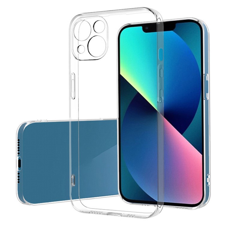 SNEAKY Clear Series for iPhone 14 6.1 inch Flexible TPU Case Yellow-Resistant Protective Cover-1