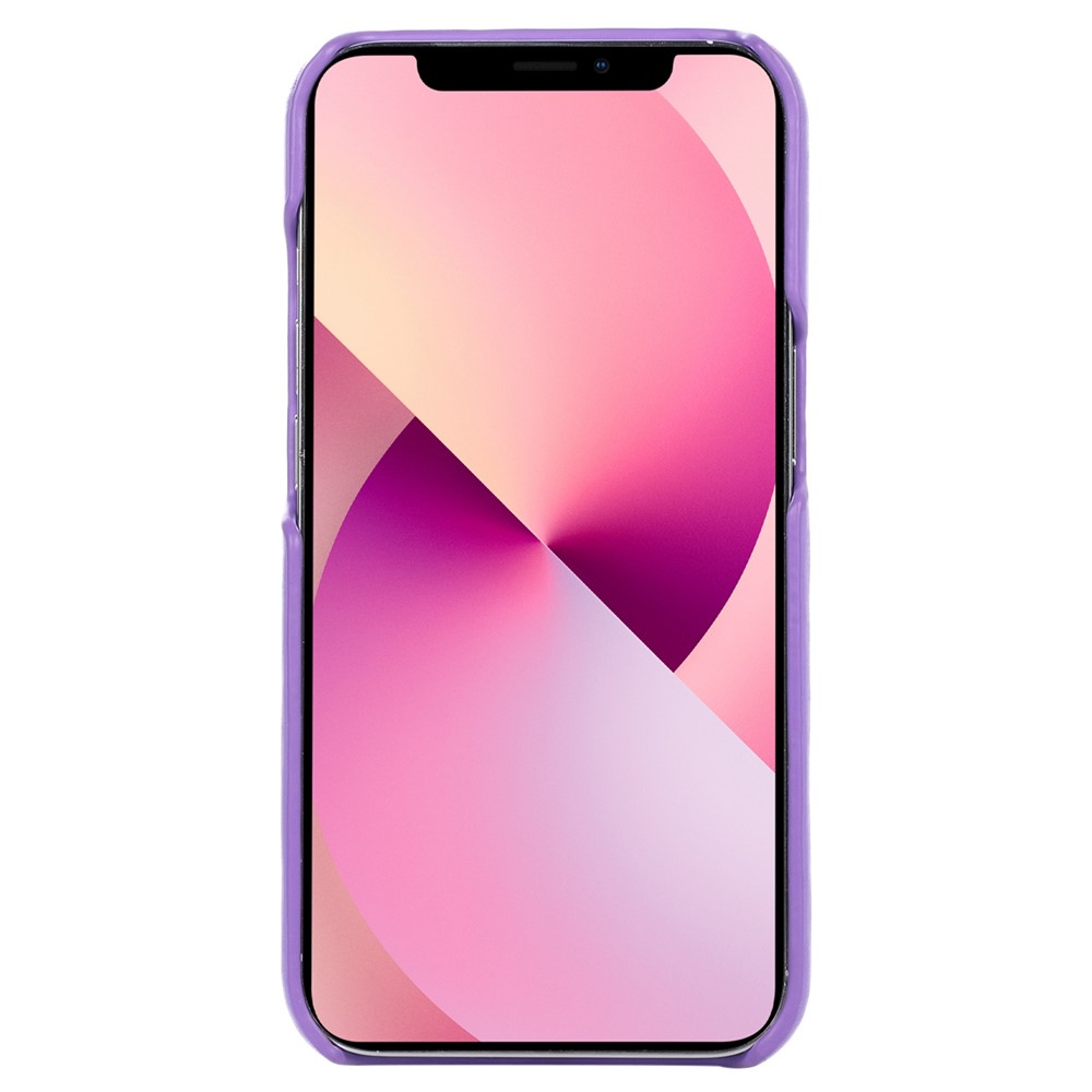 For iPhone 11 Pro Max 6.5 inch Down Soft Touch Jacket 3D Wear-resistant Cover PU Leather Coated PC Protective Phone Case - Purple-2