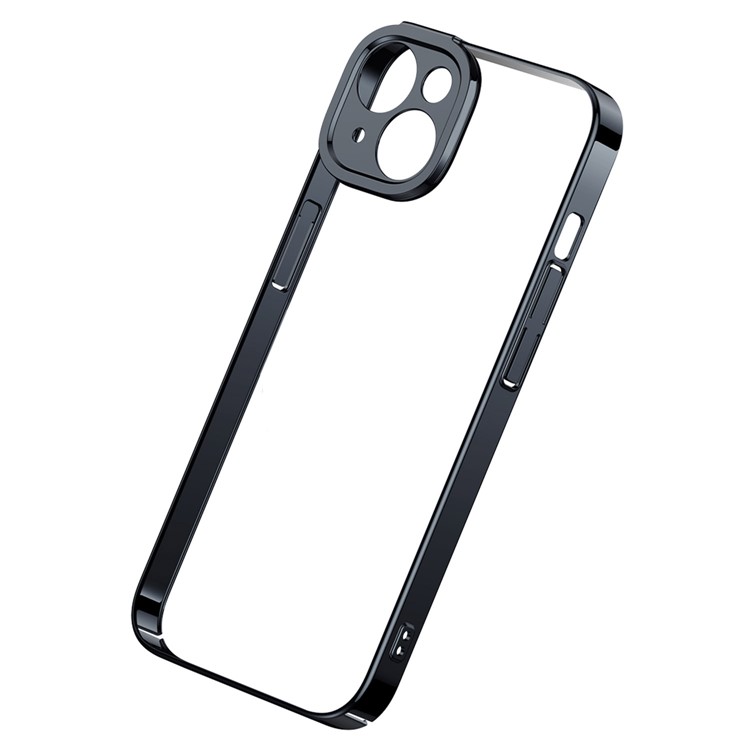 BASEUS Glitter Series Case for iPhone 14 Plus Anti-Fall Slim Phone Cover with Tempered Glass Screen Protector and Cleaning Tool - Black-2