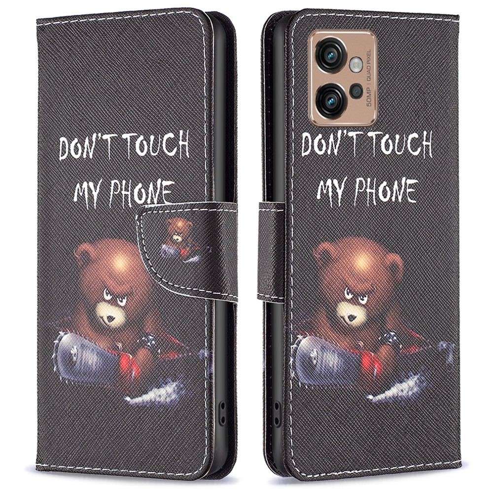 Wholesale For Motorola Moto G32 4G BF Pattern Printing Leather Series1