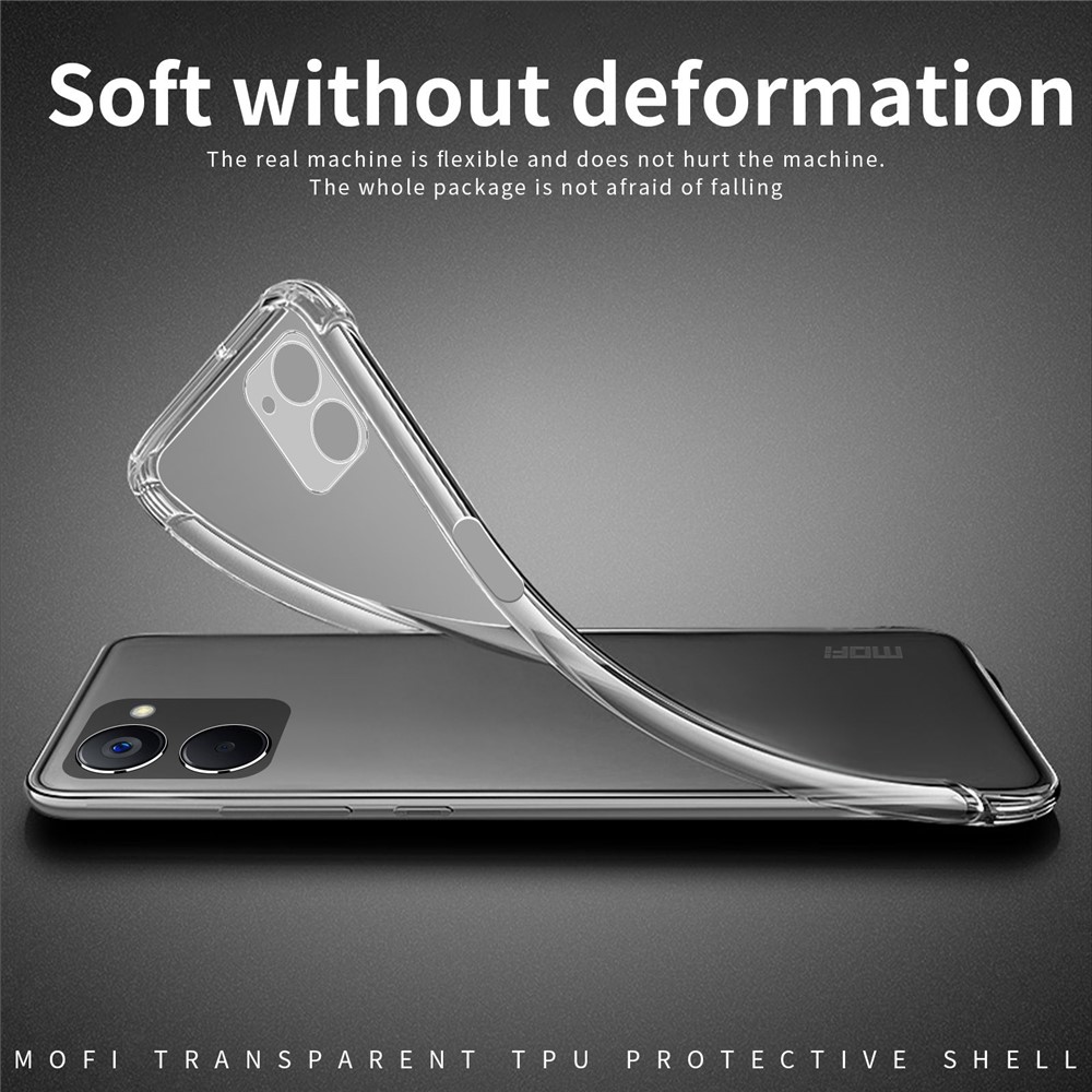 MOFI For Realme V20 5G Soft TPU Back Case Transparent Anti-drop Protective Slim Phone Cover-3