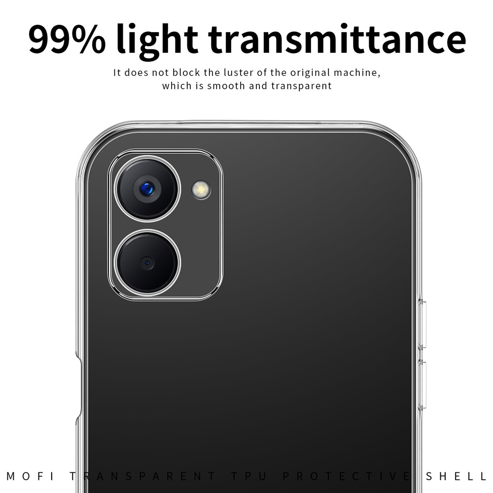 MOFI For Realme V20 5G Soft TPU Back Case Transparent Anti-drop Protective Slim Phone Cover-5