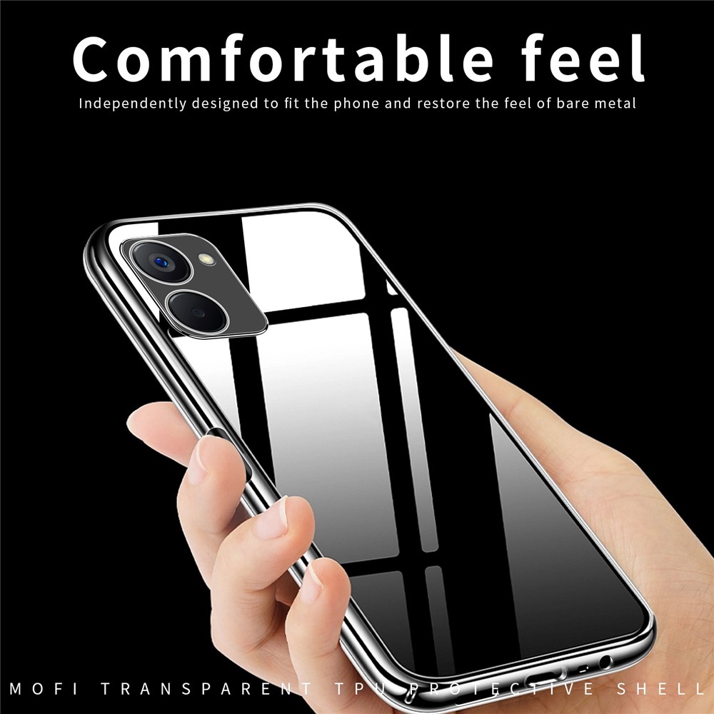 MOFI For Realme V20 5G Soft TPU Back Case Transparent Anti-drop Protective Slim Phone Cover-6