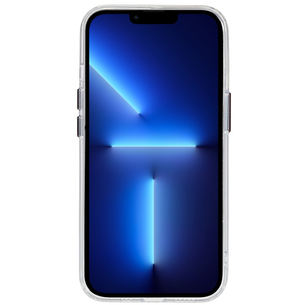 Transparent Phone Case For iPhone 13 Pro Max 6.7 inch Drop-proof TPU+Acrylic Mobile Phone Hybrid Back Cover - Black-4