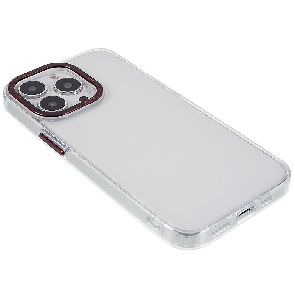 Transparent Phone Case For iPhone 13 Pro Max 6.7 inch Drop-proof TPU+Acrylic Mobile Phone Hybrid Back Cover - Black-5