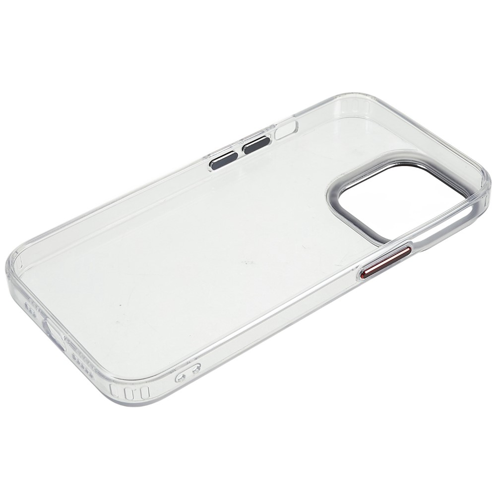 Transparent Phone Case For iPhone 13 Pro Max 6.7 inch Drop-proof TPU+Acrylic Mobile Phone Hybrid Back Cover - Black-8