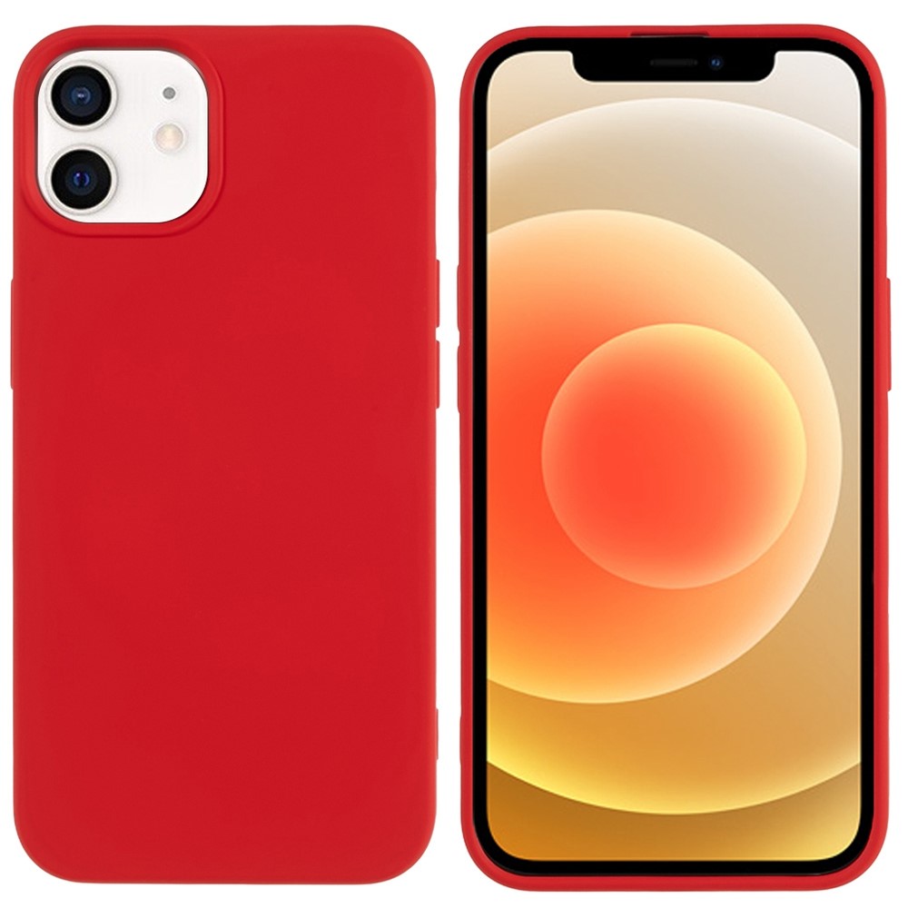 For iPhone 11 TPU Case Arc Edge 2.0mm Silky Soft Touch Phone Cover - Red