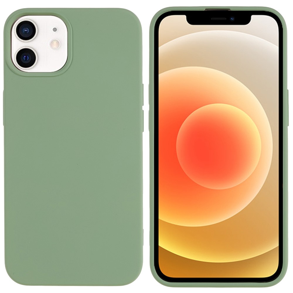 For iPhone 11 TPU Case Arc Edge 2.0mm Silky Soft Touch Phone Cover - Green