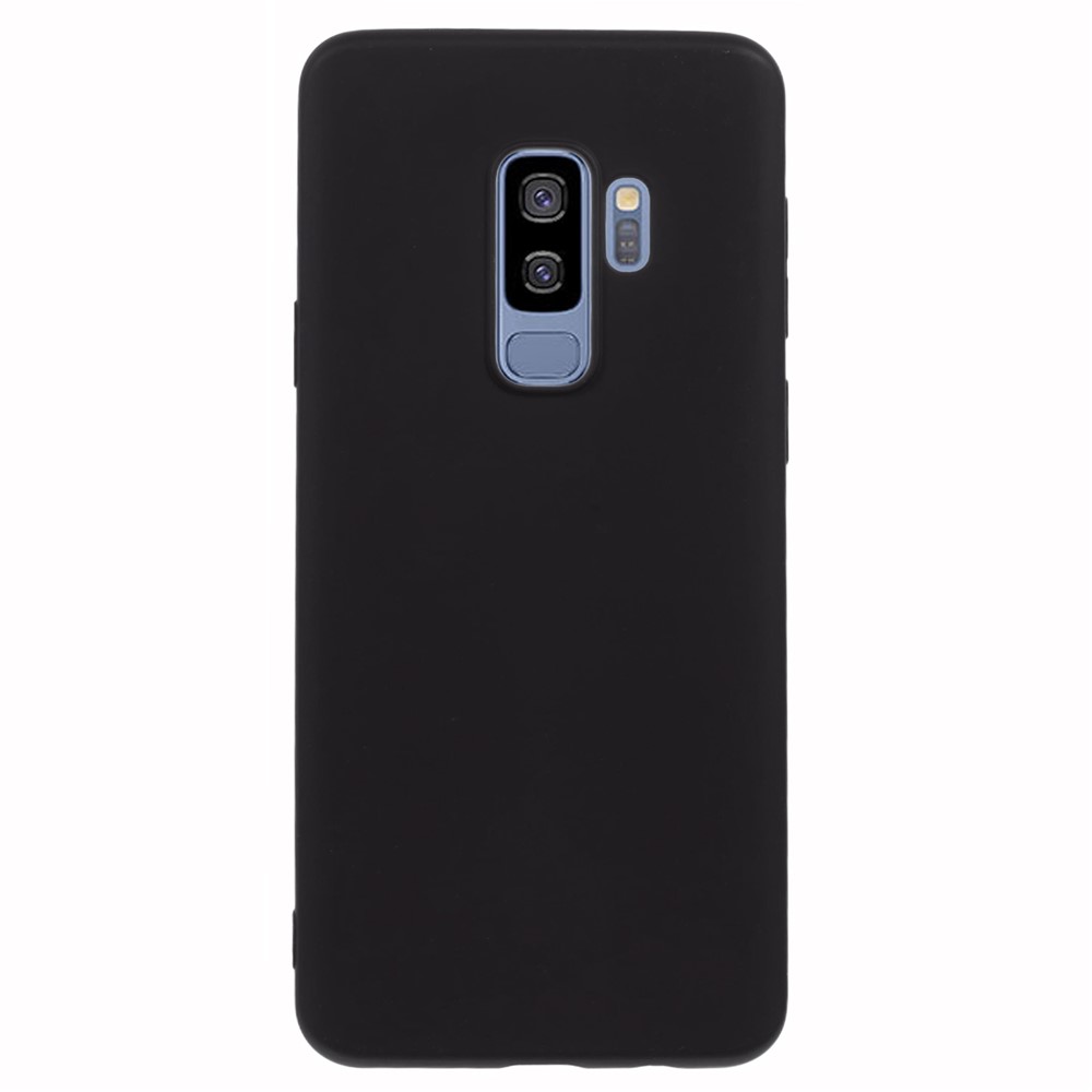 X-LEVEL For Samsung Galaxy S9+ Anti-Scratch TPU Phone Case Liquid Silicone Texture Phone Cover - Black