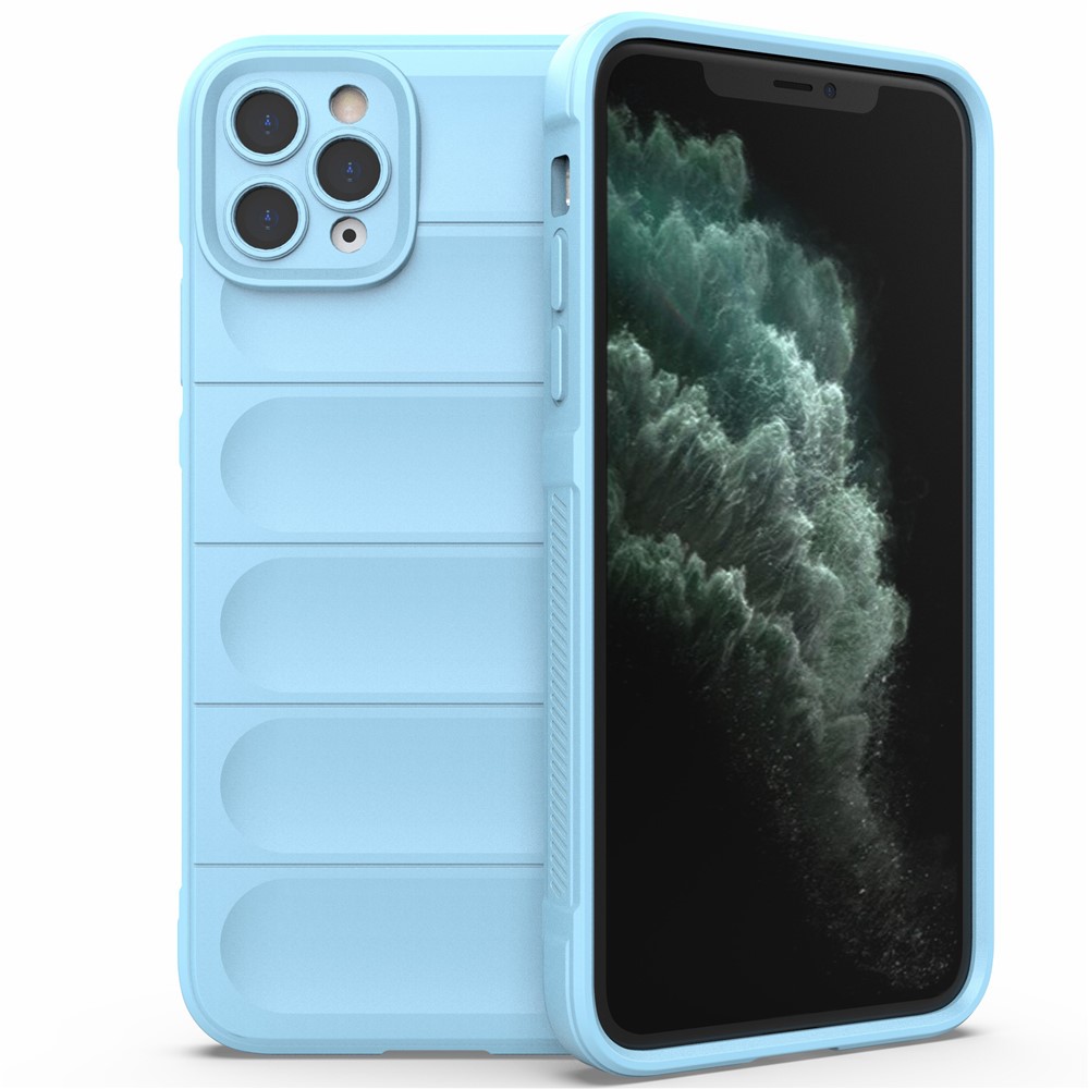 For iPhone 11 Pro Max Case Anti-drop Flexible TPU Mobile Phone Cover - Baby Blue