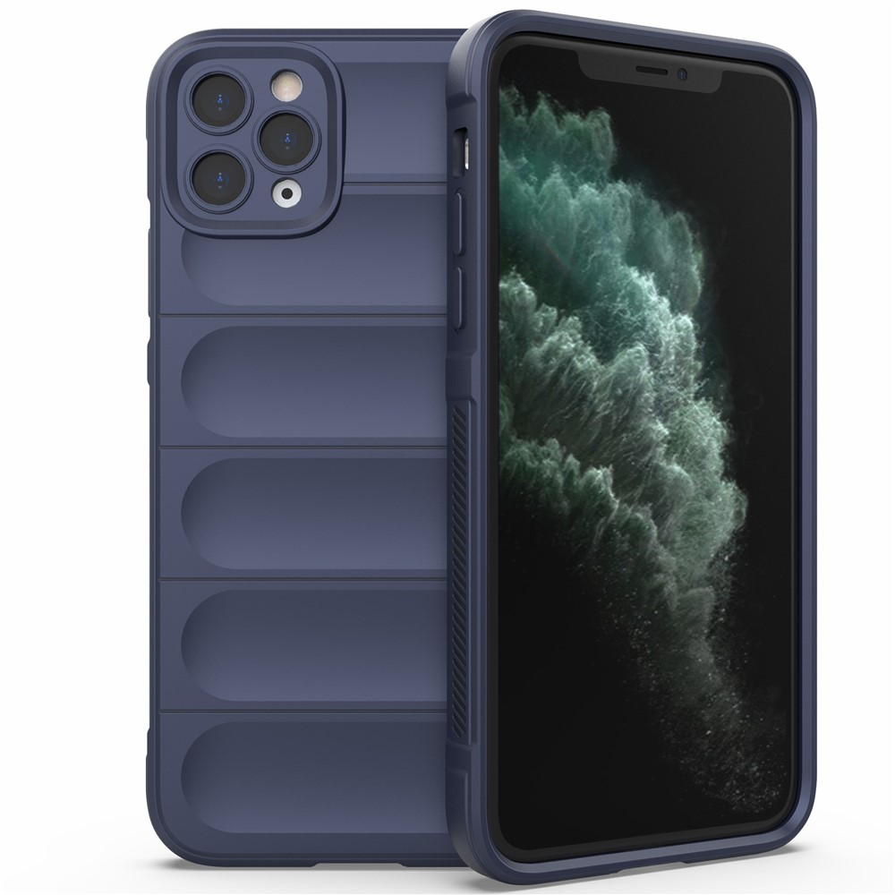 For iPhone 11 Pro Case TPU Rugged Shockproof Protective Phone Cover - Dark Blue
