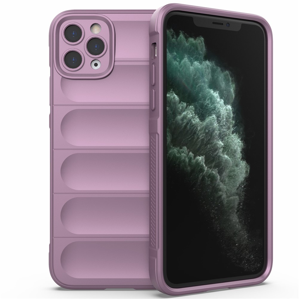 For iPhone 11 Pro Case TPU Rugged Shockproof Protective Phone Cover - Light Purple