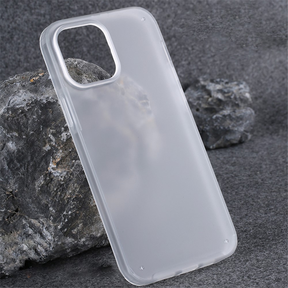 X-LEVEL For iPhone 12 / 12 Pro Case PC+TPU Matte Shockproof Cell Phone Cover - Transparent