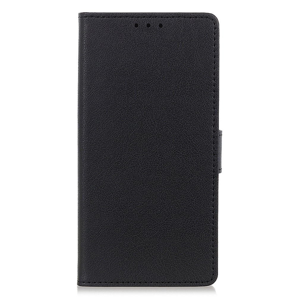 For Motorola Edge 30 Lite 5G Anti-scratch PU Leather Phone Case Anti-shock Folio Flip Protective Cover Wallet Stand - Black-7