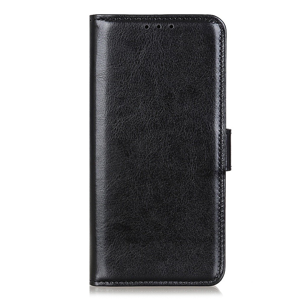 For Motorola Edge 30 Lite 5G Drop-proof Crazy Horse Texture Phone Case Anti-shock PU Leather Wallet Cover with Stand - Black-6