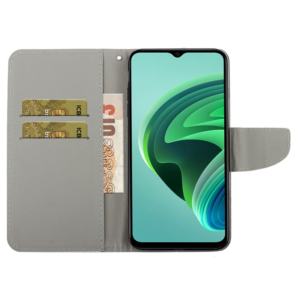 For Xiaomi Redmi Note 11 Pro 4G (MediaTek) / Note 11 Pro 5G (Qualcomm) Cross Texture Pattern Printing Leather Phone Case Stand Wallet Cover - Bottle / Butterfly-2