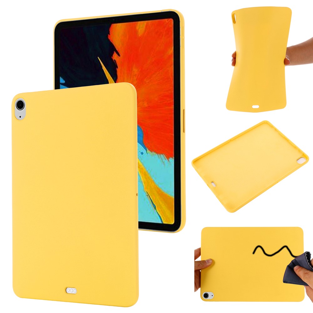 For iPad Air 13 (2025) / (2024) Case Liquid Silicone Scratch Resistant Tablet Cover - Yellow
