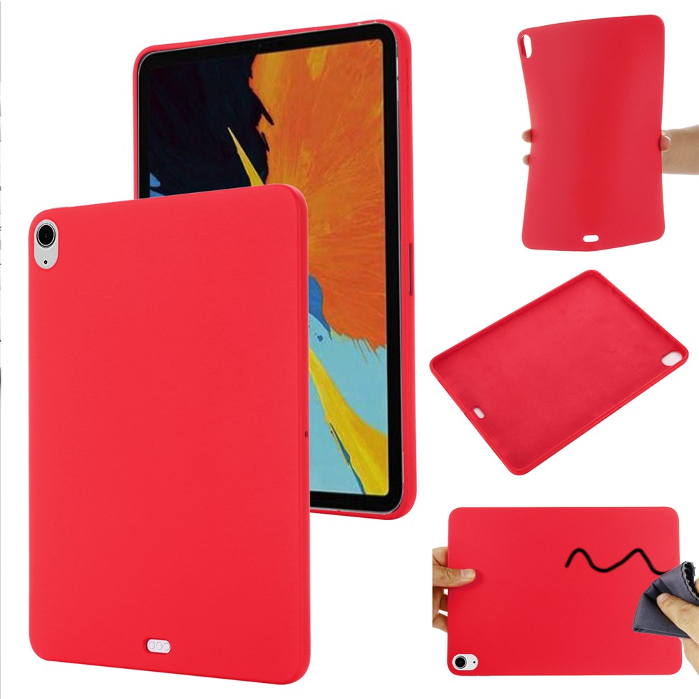 For iPad Air 13 (2025) / (2024) Case Liquid Silicone Scratch Resistant Tablet Cover - Red