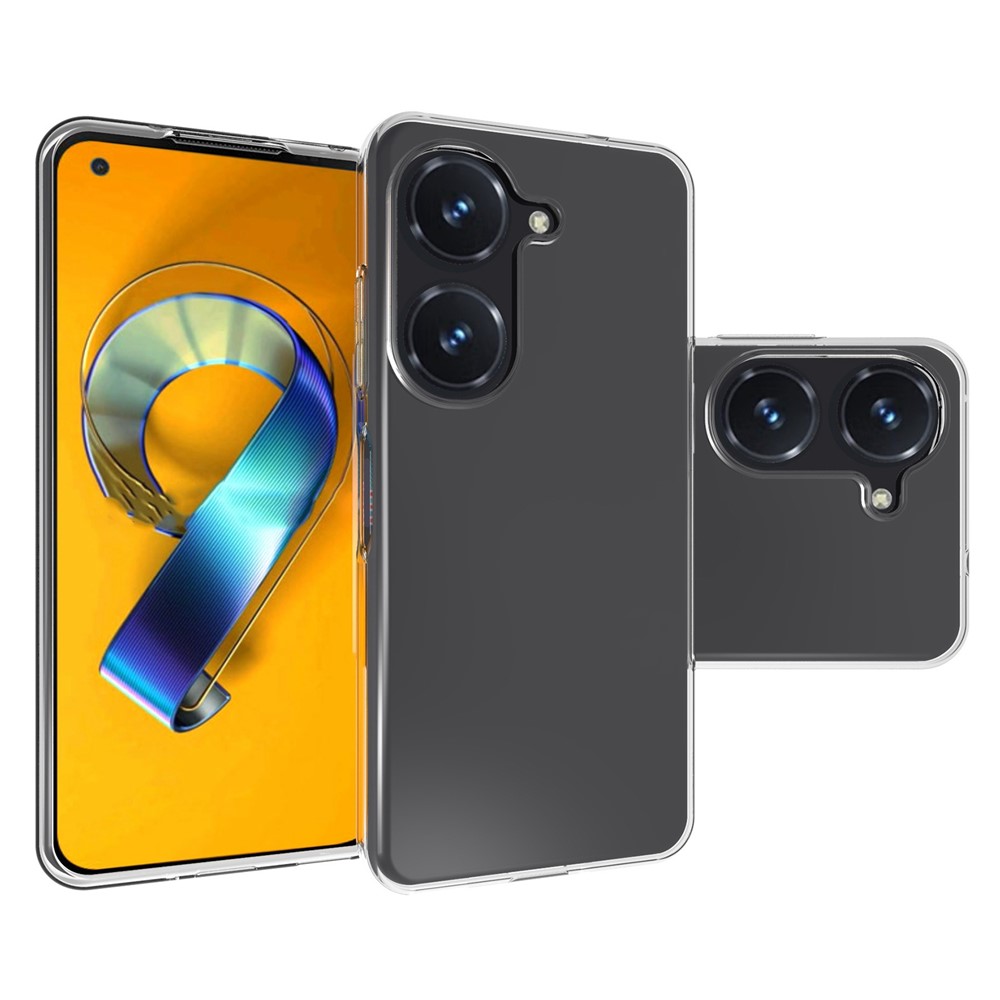 10Pcs / Pack For Asus Zenfone 9 5G Transparent TPU Phone Case Shockproof Precise Cutouts Inner Watermark-Free Phone Cover-5
