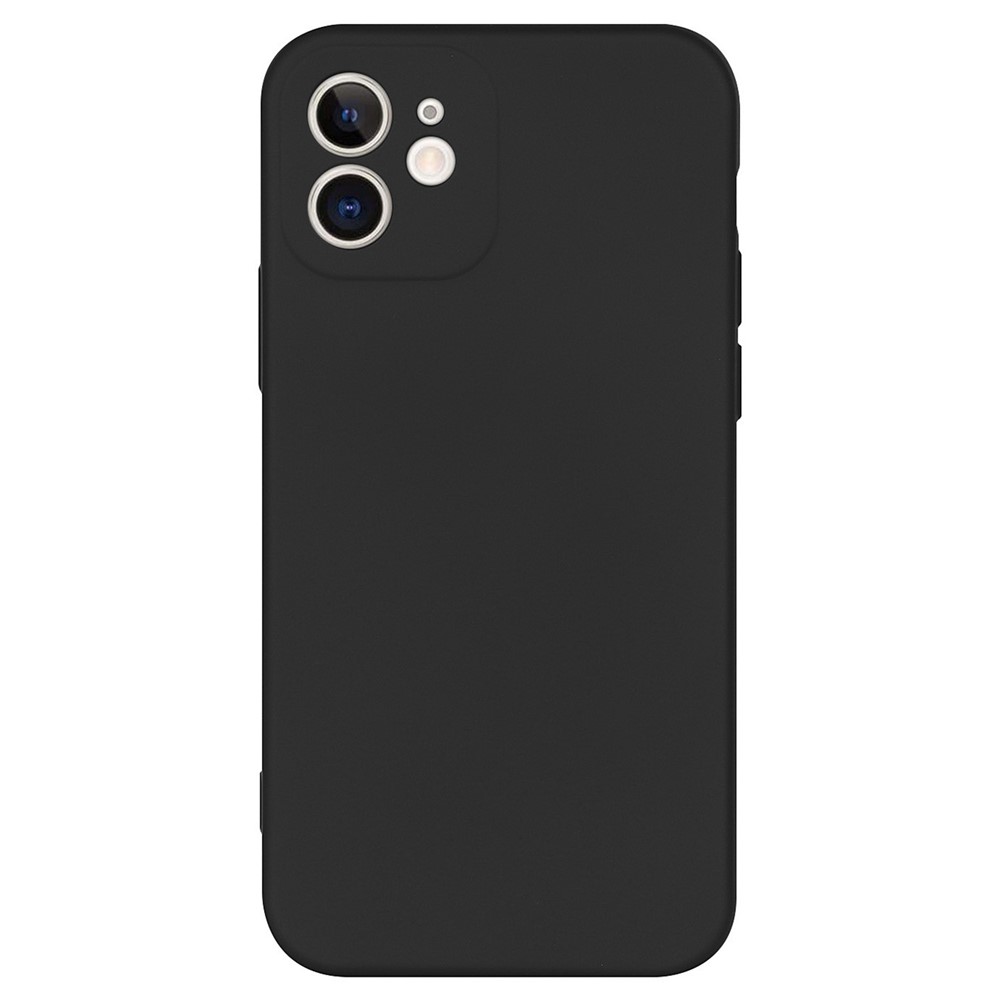 For iPhone 11 6.1 inch Shockproof Cases 2.2mm TPU +Soft Lining Phone Cover Protective Slim Case - Black