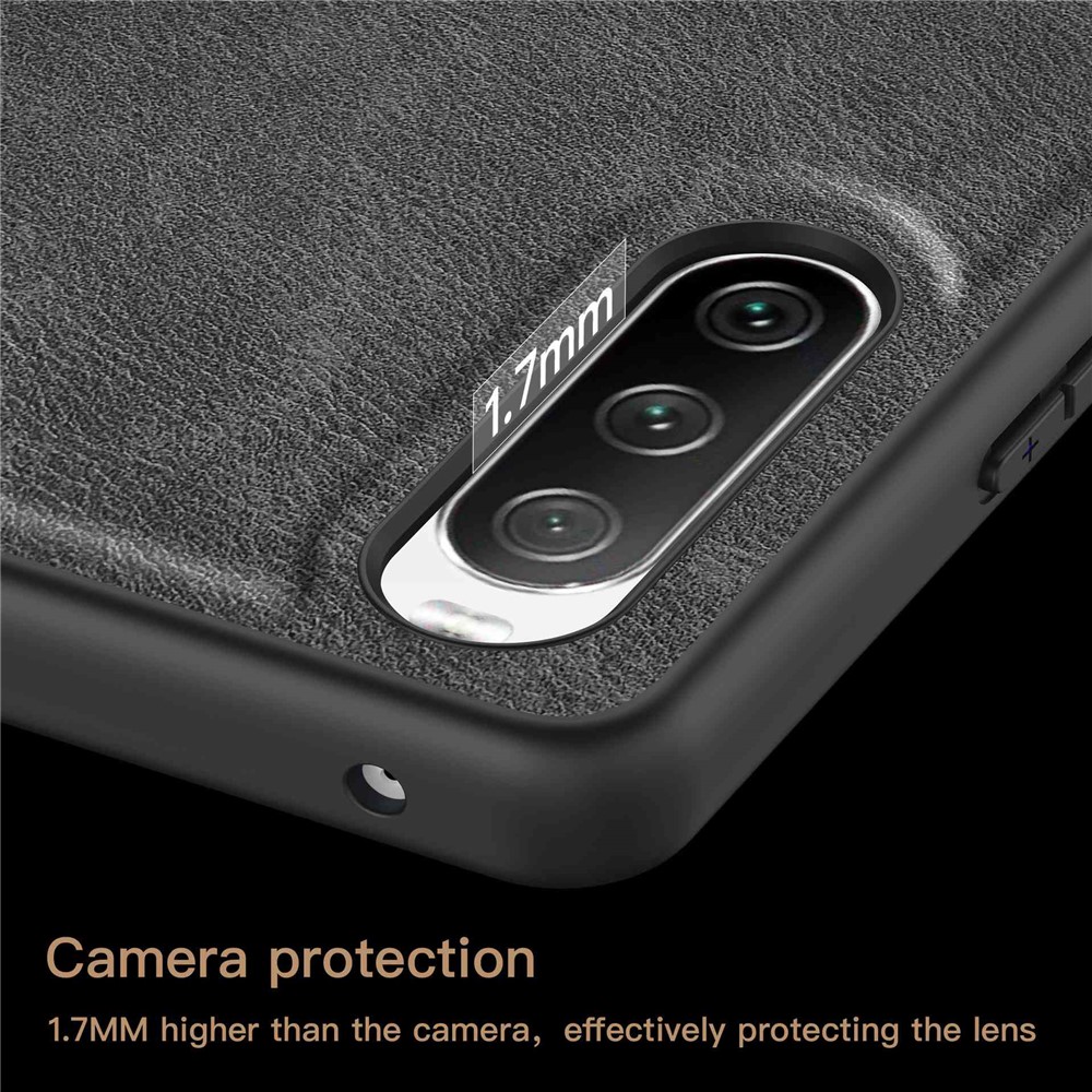 For Sony Xperia 10 IV 5G Retro Phone Case Anti-scratch TPU+PC+PU Leather Shock-absorption Phone Cover - Black-7