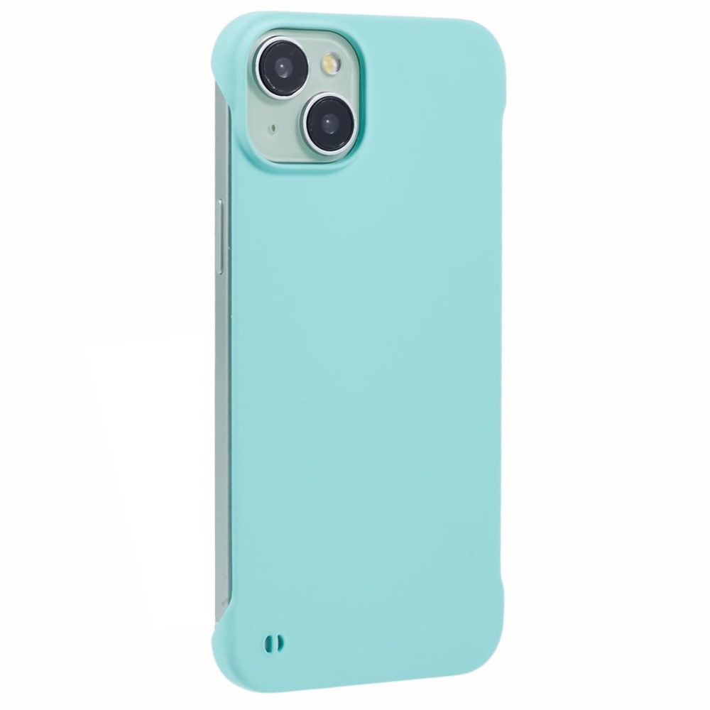 For iPhone 15 Frameless Case Minimalist Hard PC Phone Cover Skin-touch - Baby Blue