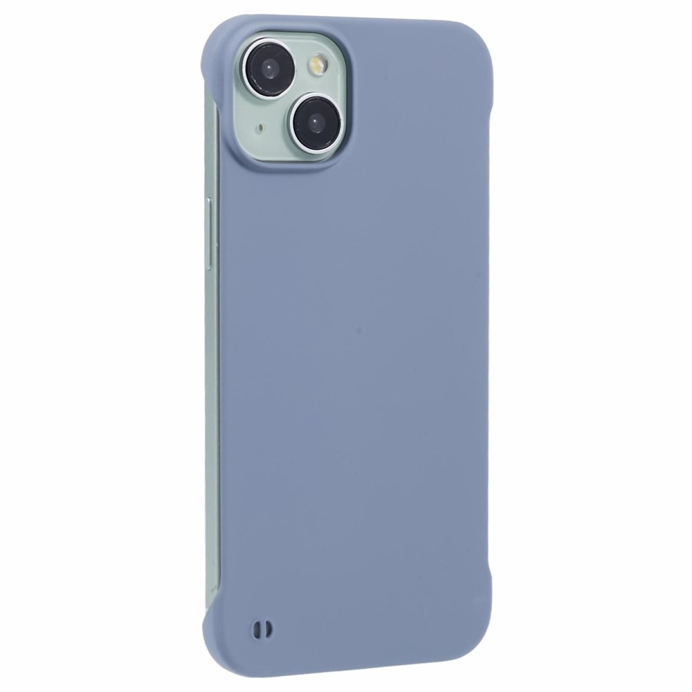 For iPhone 15 Plus Case Hard PC Phone Cover Frameless Breathable - Lavender Grey