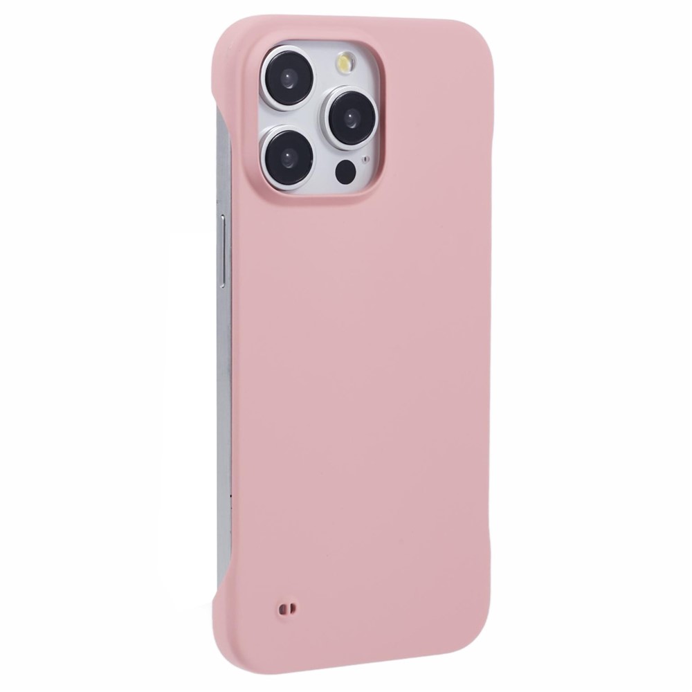 For iPhone 14 Pro Case Hard PC Borderless Protector Back Phone Cover - Pink