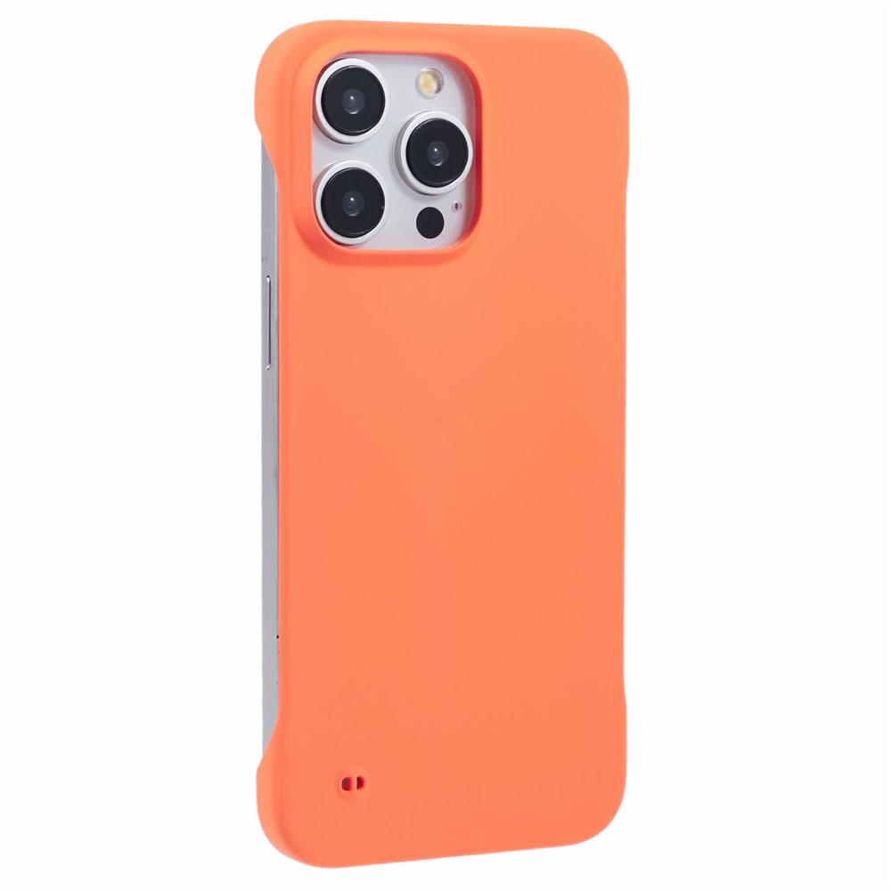 For iPhone 14 Pro Case Hard PC Borderless Protector Back Phone Cover - Orange