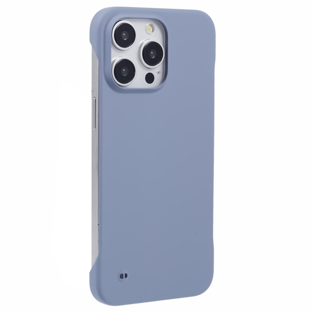 For iPhone 14 Pro Case Hard PC Borderless Protector Back Phone Cover - Lavender Grey