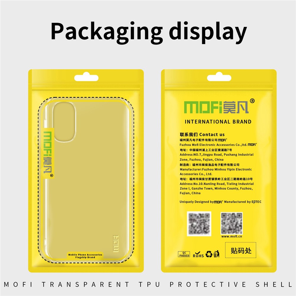MOFI for Motorola Moto G62 5G Clear Case Shock Absorption TPU Anti-Scratch Back Cover-11