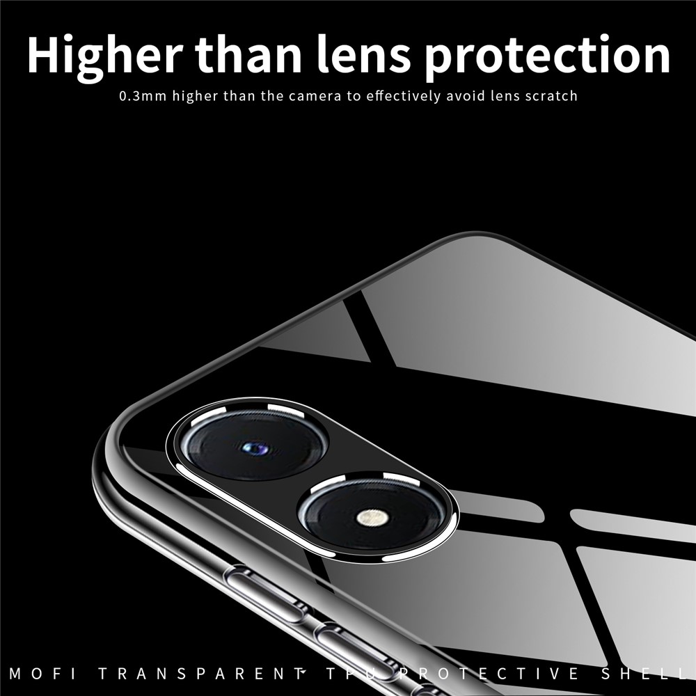 MOFI for vivo Y02s 4G Clear Crystal Not-Yellowing Case Flexible TPU Anti-Scratch Protective Phone Cover-5