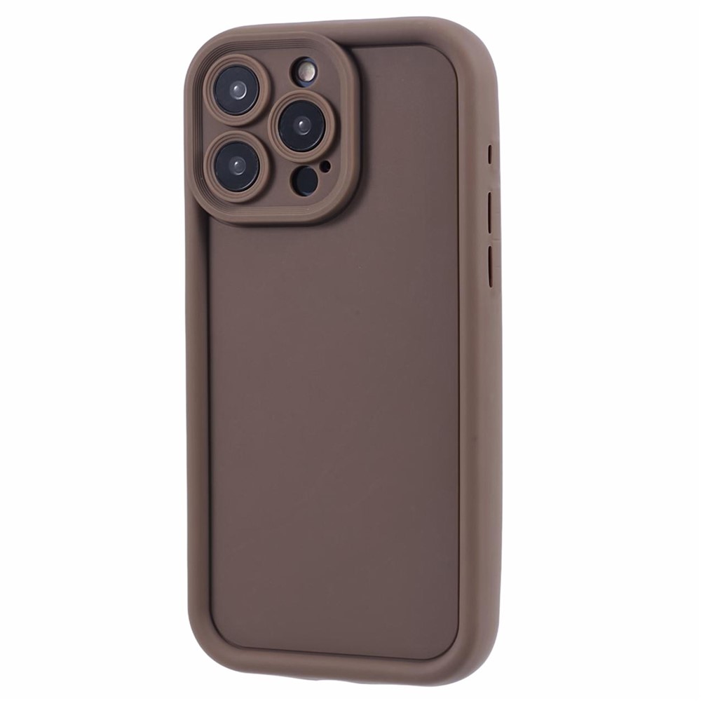 For iPhone 13 Pro Max Case Shockproof TPU Phone Back Cover - Brown