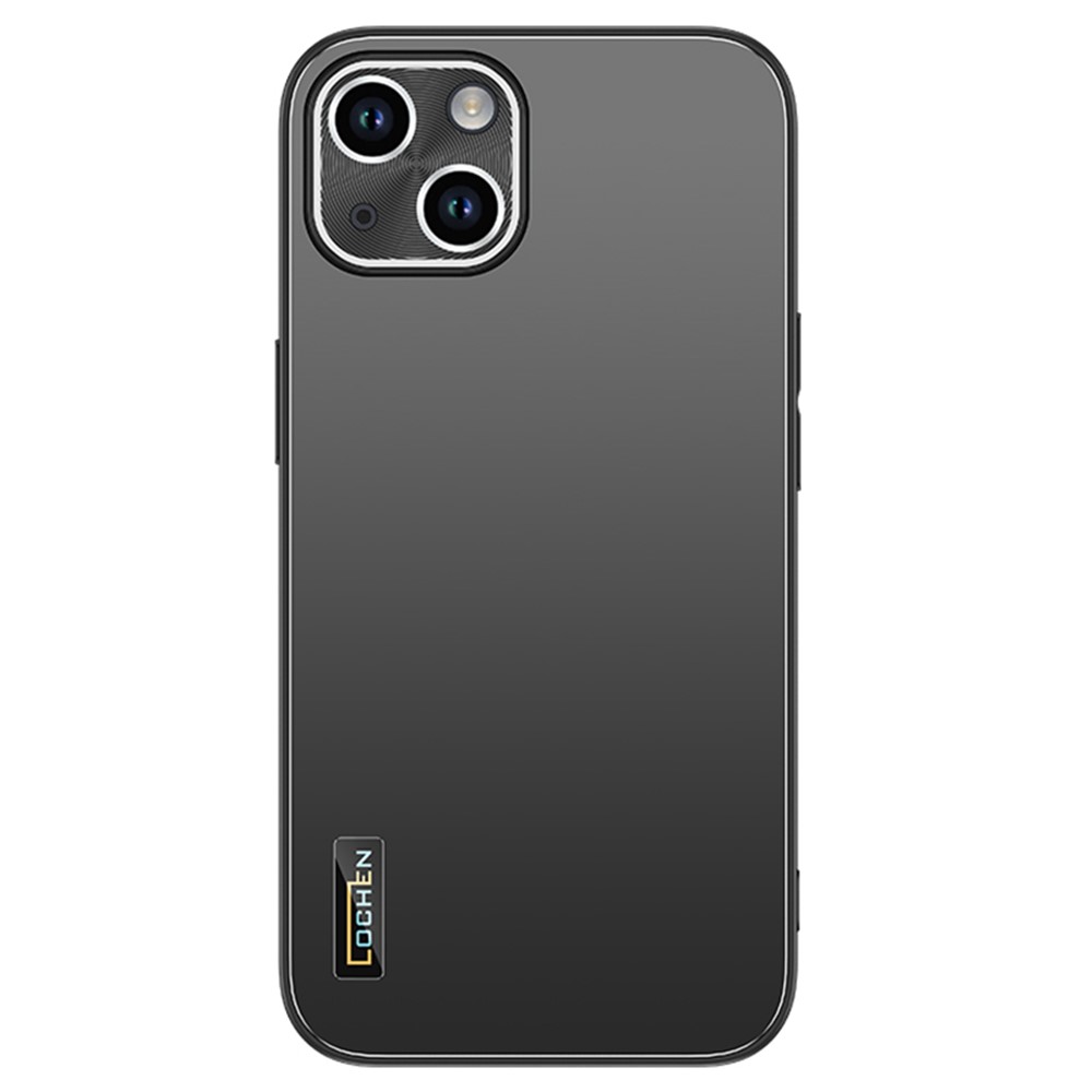 For iPhone 14 Case PC+TPU Shockproof Hybrid Phone Cover Camera Protection - Graphite Black