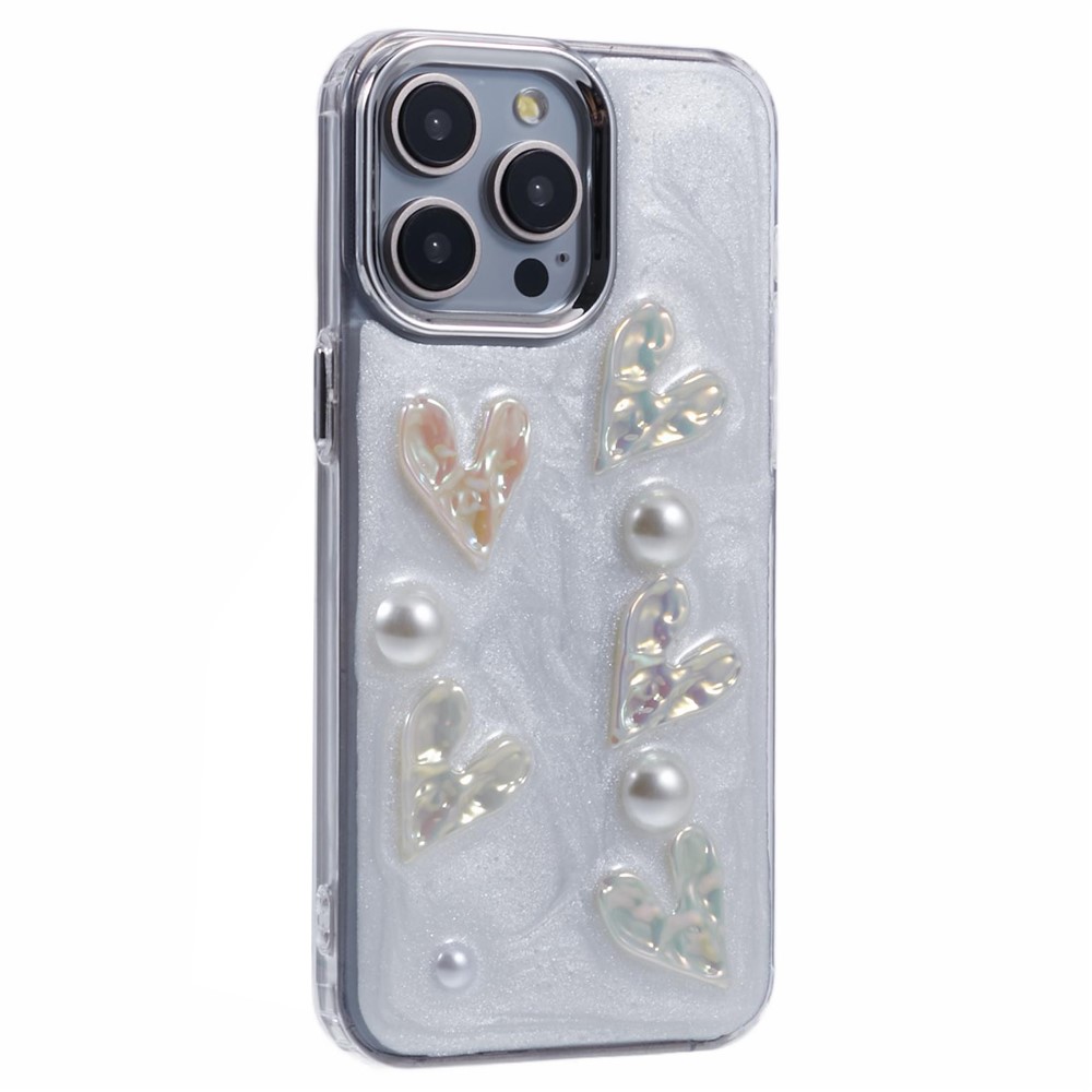YH Series For iPhone 12 / 12 Pro Case 3D Epoxy TPU Personalized Mobile Phone Cover - Love Heart