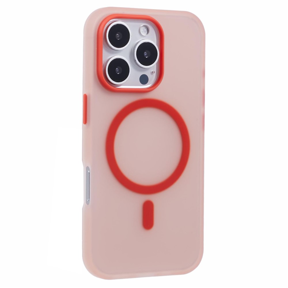 For iPhone 14 Pro Max Case Compatible with MagSafe Anti-Fingerprint Matte TPU Phone Cover - Red